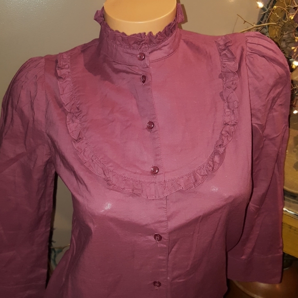 Cooperative Victorian style ruffle blouse XS - Picture 2 of 5